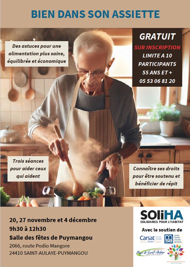 SOLIHA AIDANT AIDANTE DANC 24 ATELIER BIEN DANS MON ASSIETTE NOVEMBRE 2025
