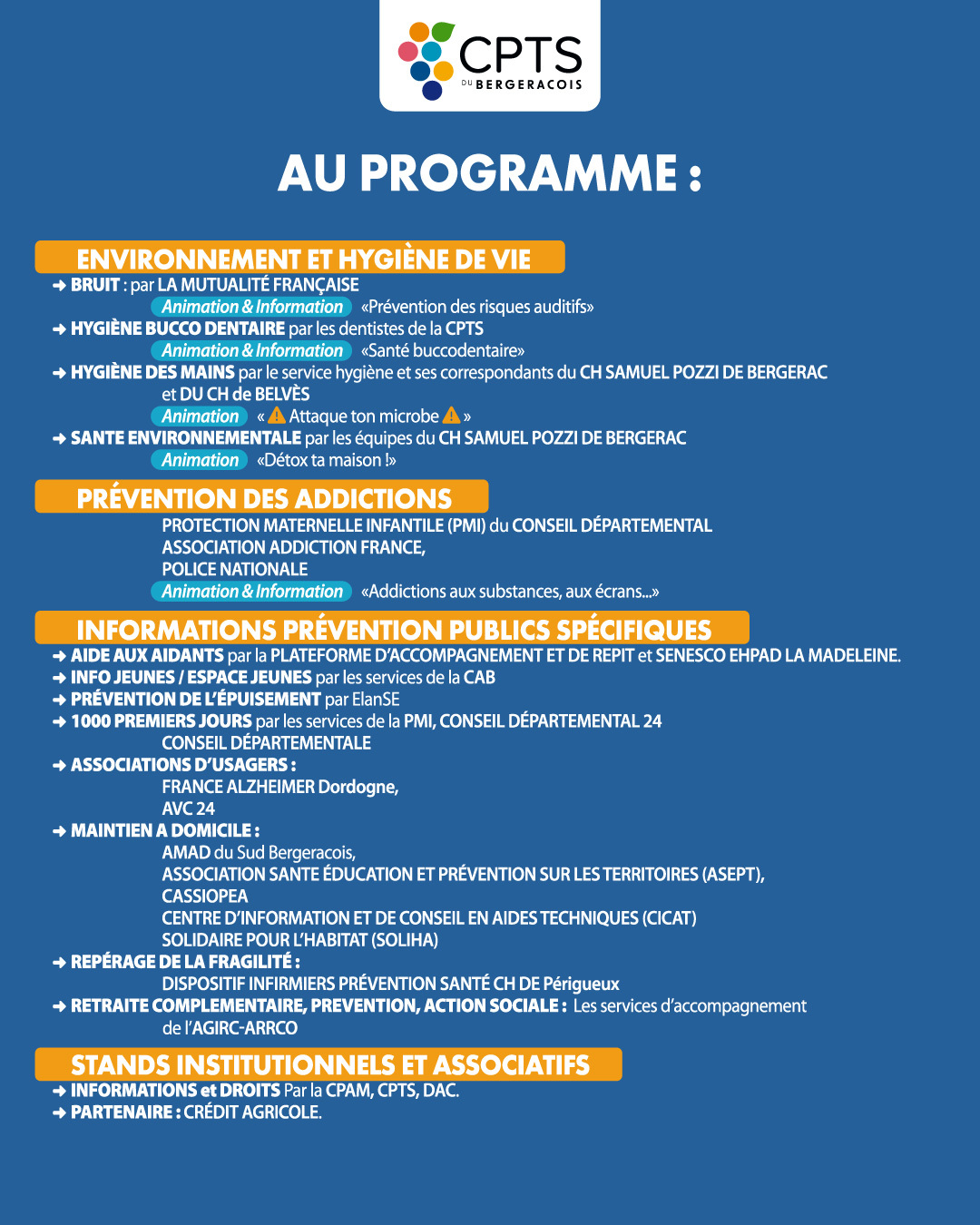 Programme apres midi village prevention